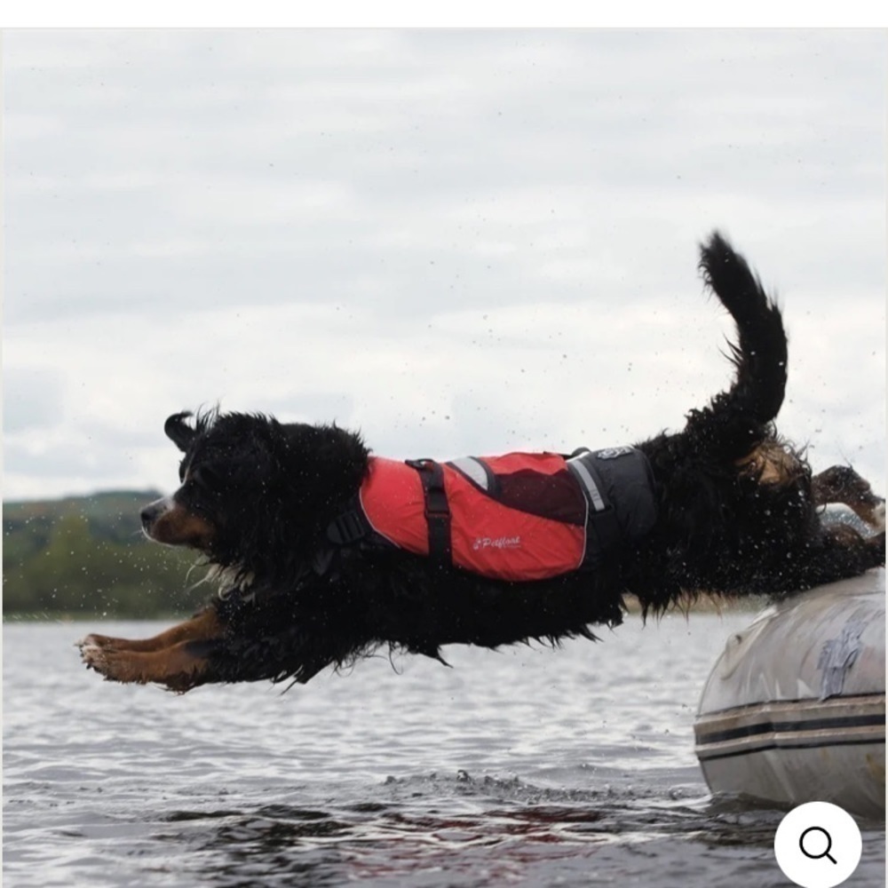 CREWSAVER Red Black Petfloat XL Life Raft Survival Equipment Dog Life Jacket